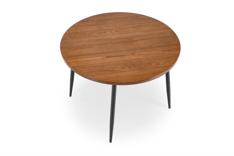 BARRY round table, walnut/black - Image 9