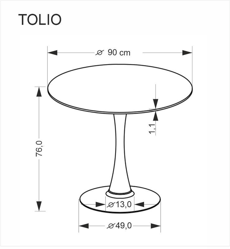 TOLIO round table, travertine/cashmere - Image 4