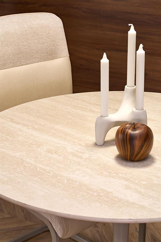 TOLIO round table, travertine/cashmere - Image 5
