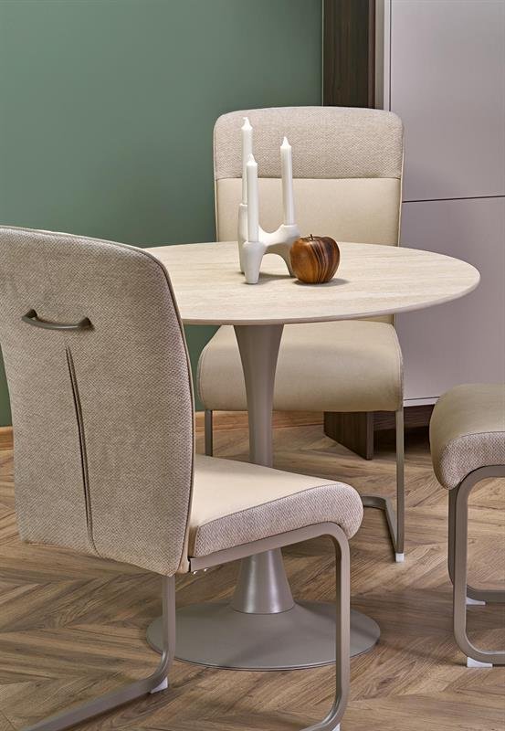 TOLIO round table, travertine/cashmere - Image 6