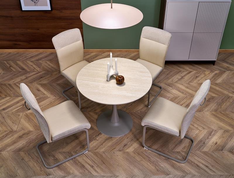 TOLIO round table, travertine/cashmere - Image 7