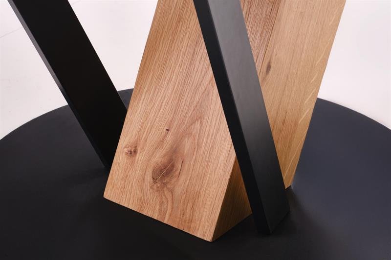 FANIS round extendable table, natural / black - Image 2