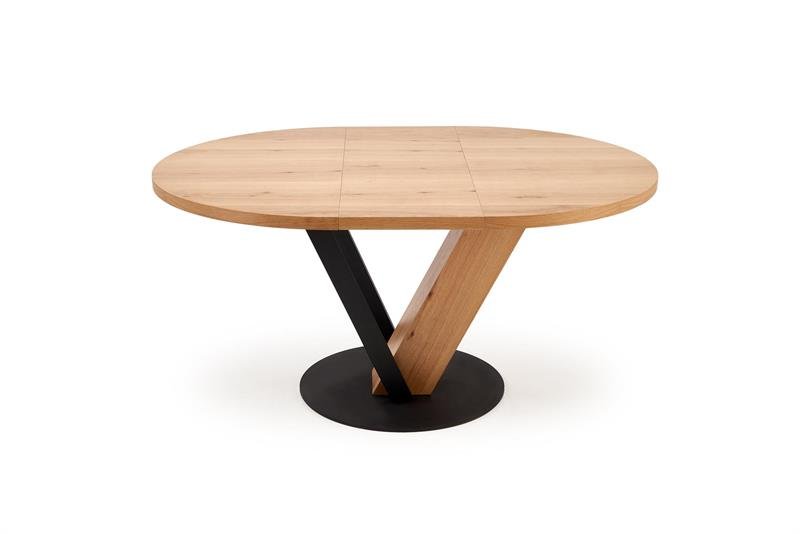 FANIS round extendable table, natural / black - Image 3