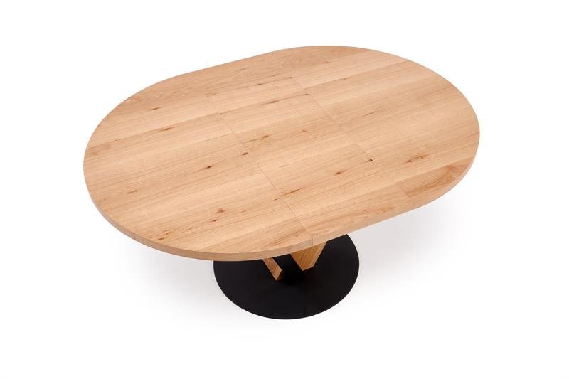 FANIS round extendable table, natural / black - Image 5