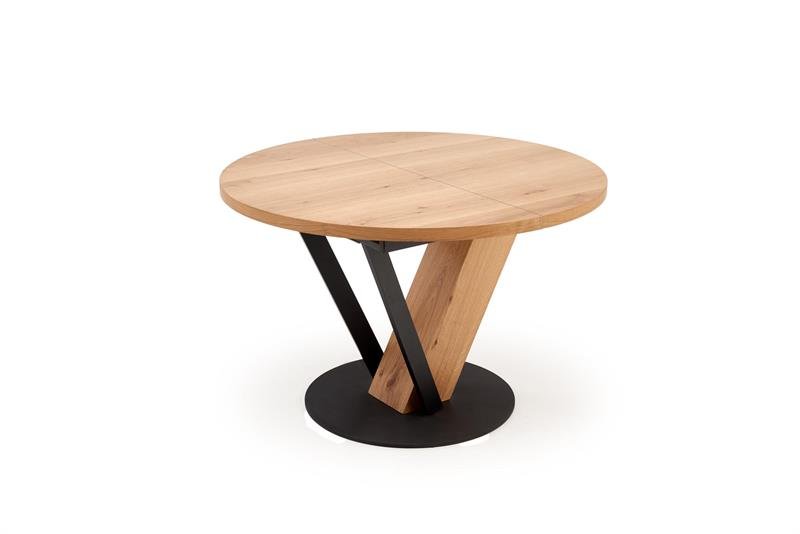 FANIS round extendable table, natural / black - Image 8
