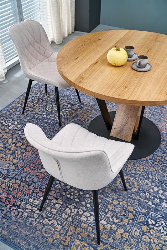 FANIS round extendable table, natural / black - Image 10