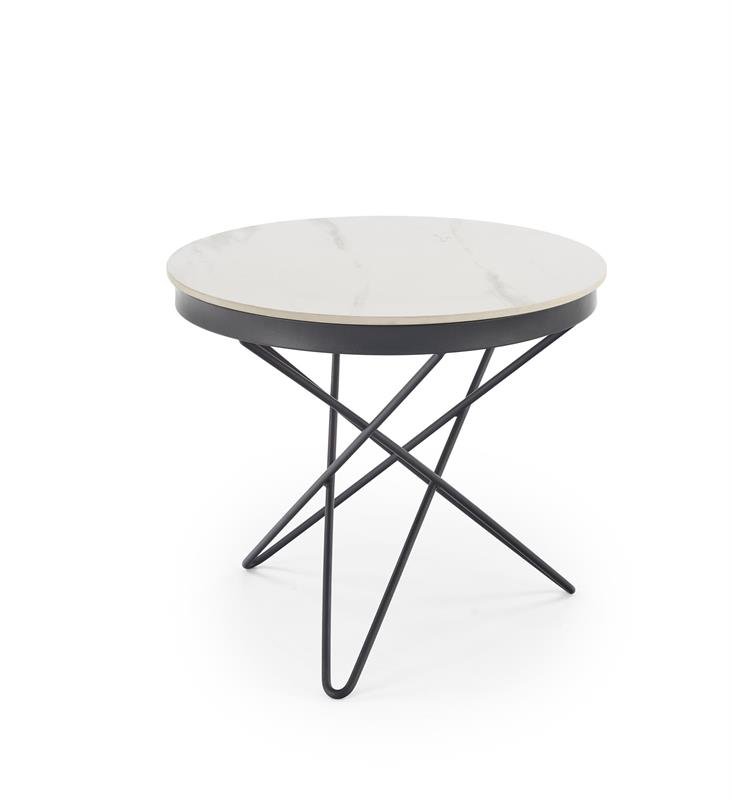 LEILA 2-table table, white marble / black - Image 4