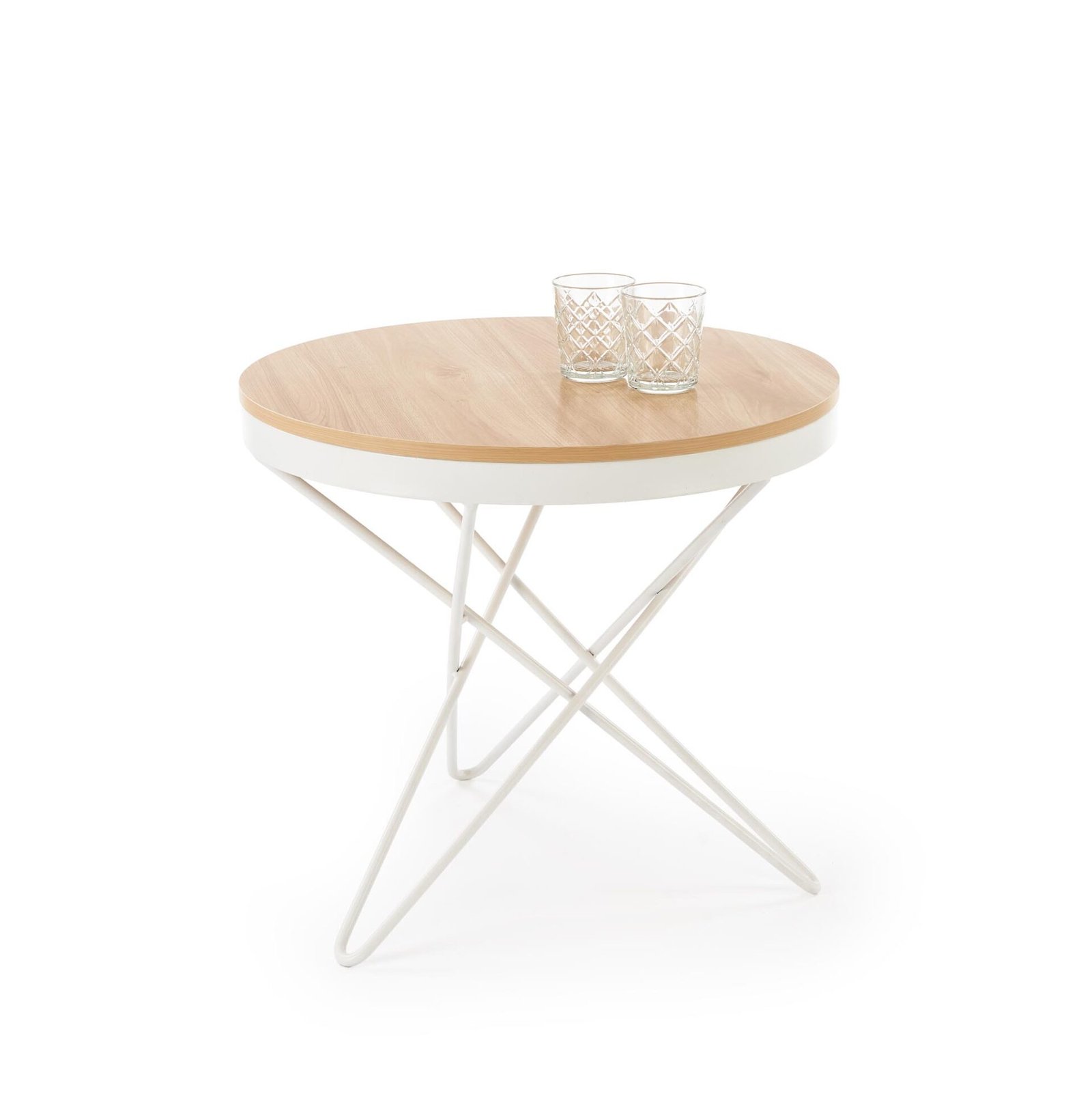 LEILA table, natural / white
