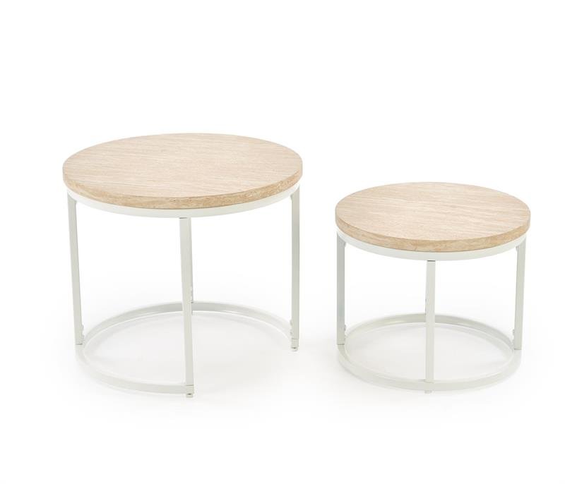 OREO coffee table set, two, travertine/white - Image 8
