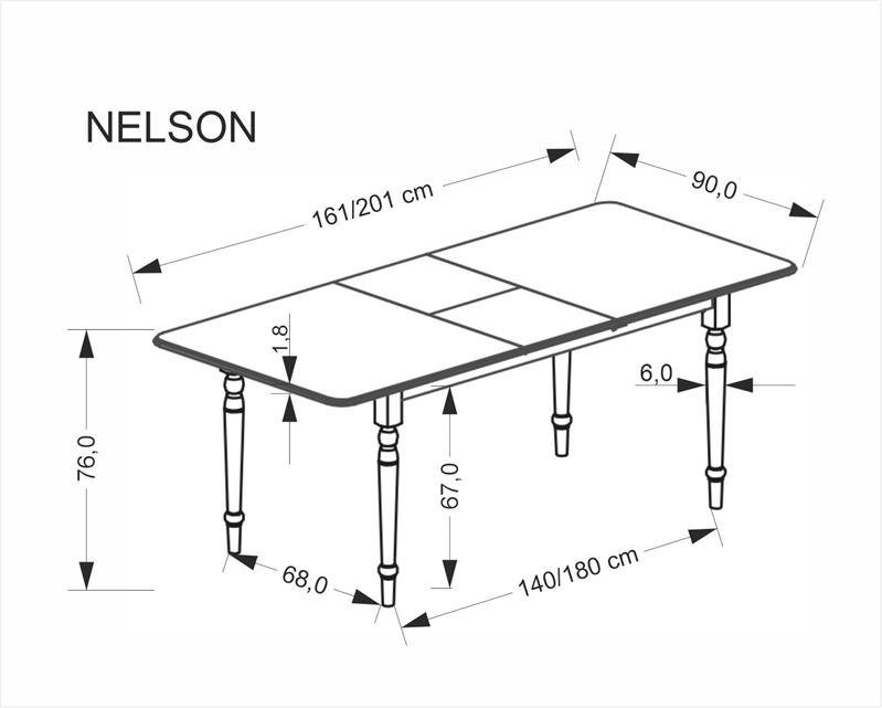 NELSON extending table, white - Image 8
