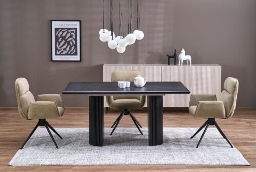 BOLERO extendable table, color: black / black