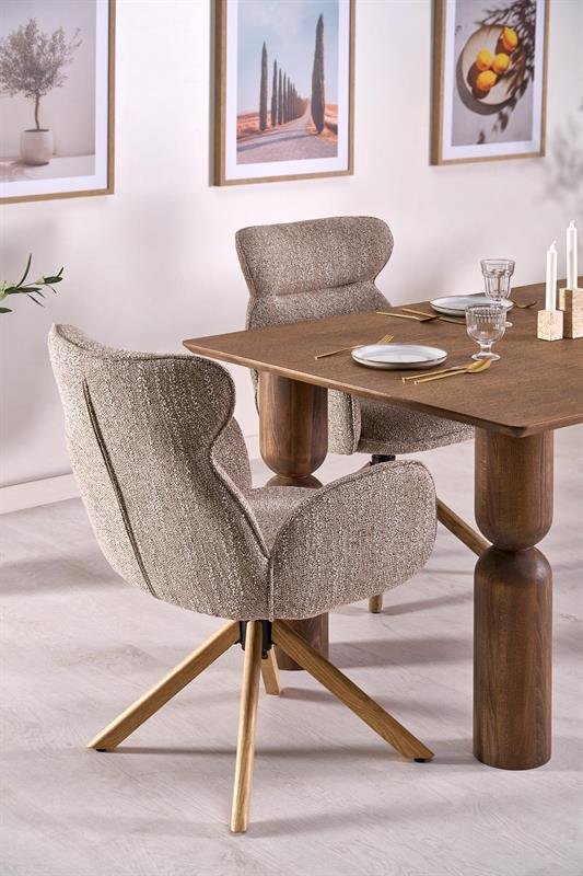 JAPANDI extendable table, color: light walnut / light walnut - Image 12