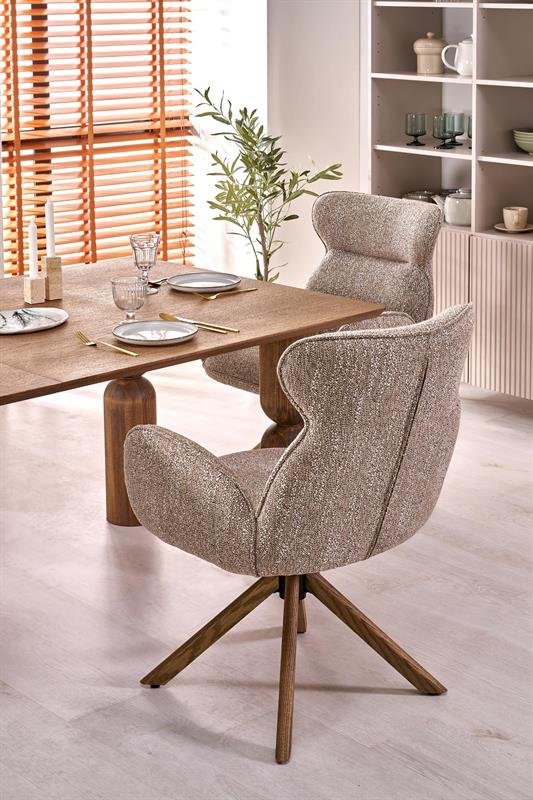 JAPANDI extendable table, color: light walnut / light walnut - Image 13