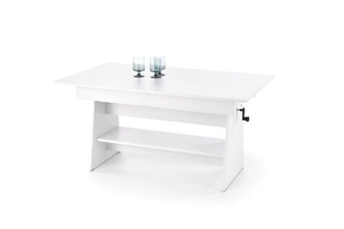 ERIKA liftable coffee table, color: white