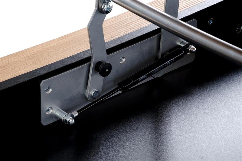 BETTY coffee table with liftable top, color: oak / black - Image 7