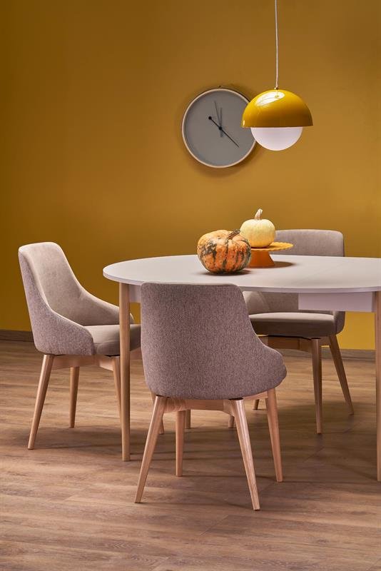 PIVOT extendable table top - cashmere, legs - natural - Image 13