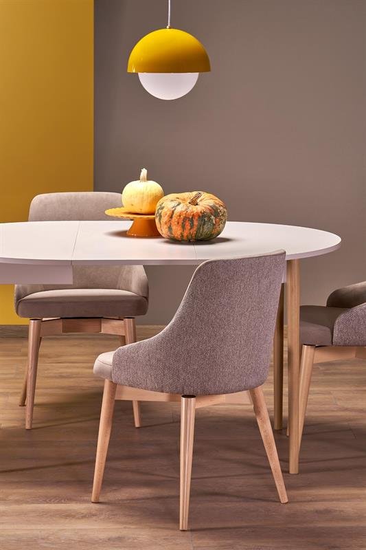 PIVOT extendable table top - cashmere, legs - natural - Image 14