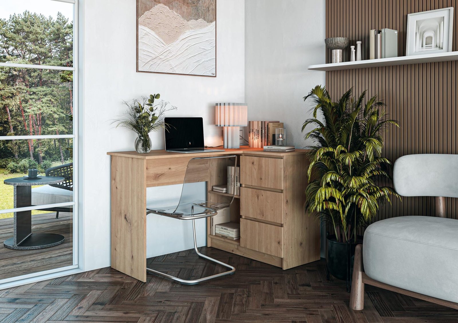 BEGA desk, oak