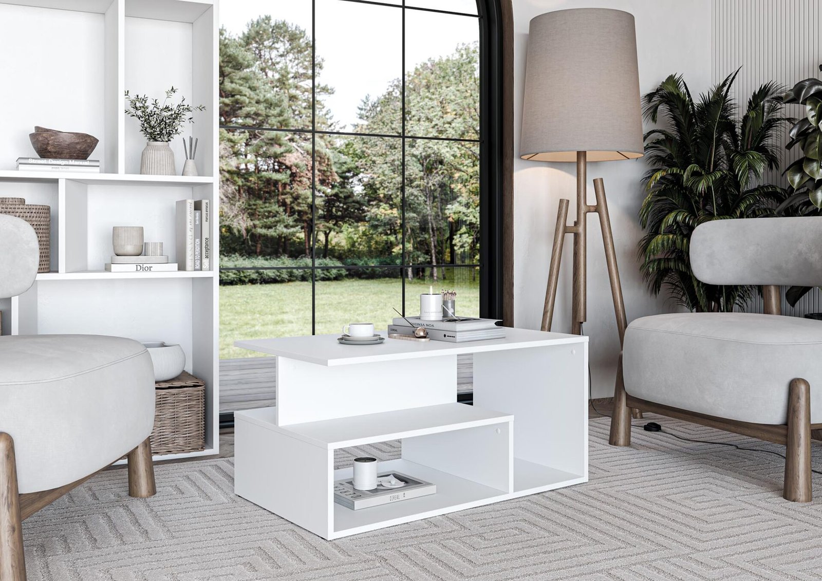IVA table, white