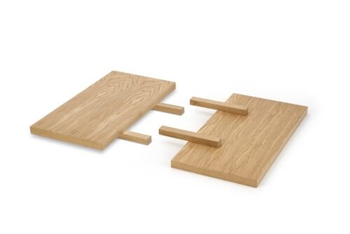 MASSIVE 2 extendable table, color: natural oak