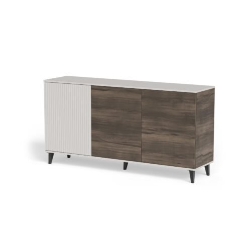 RANDOM 2 KM-1 chest of drawers, color: cashmere / walnut / black