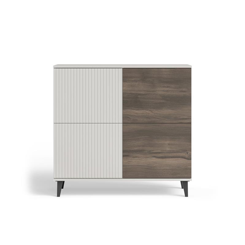 RANDOM 2 KM-2 chest of drawers, color: cashmere / walnut / black - Image 6