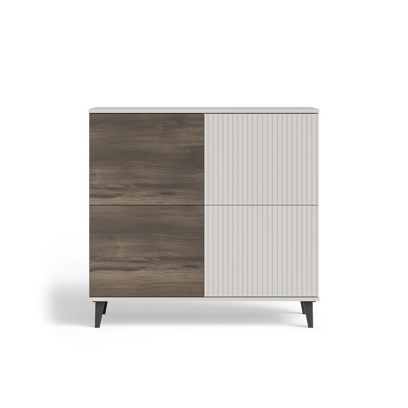 RANDOM 2 KM-2 chest of drawers, color: cashmere / walnut / black - Image 8