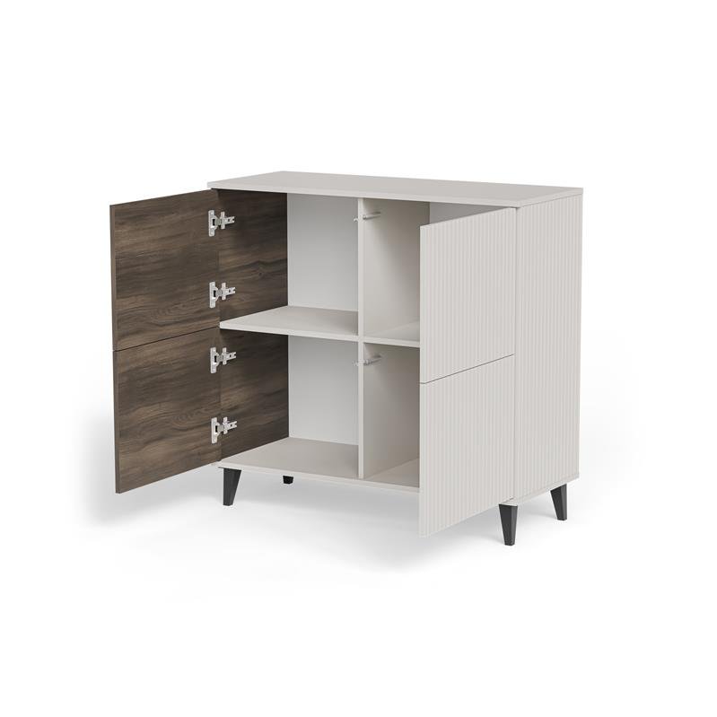 RANDOM 2 KM-2 chest of drawers, color: cashmere / walnut / black - Image 10