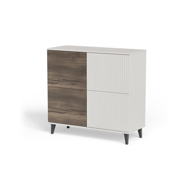 RANDOM 2 KM-2 chest of drawers, color: cashmere / walnut / black - Image 11
