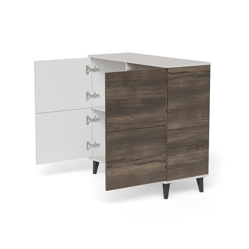 RANDOM 2 KM-2 chest of drawers, color: cashmere / walnut / black - Image 12