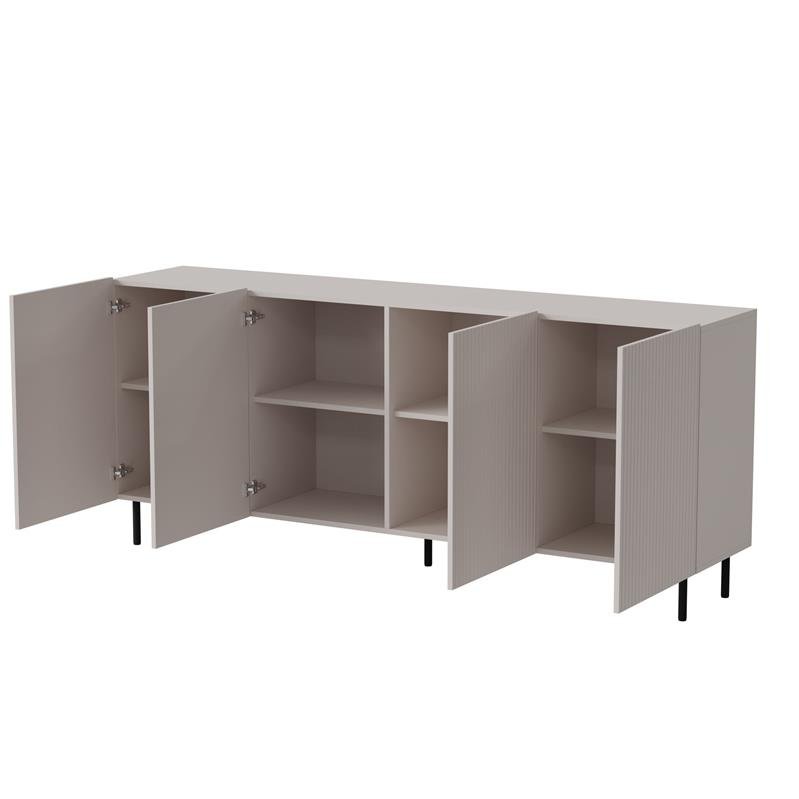 PAXOS KM-2 chest of drawers, color: cashmere / black - Image 3