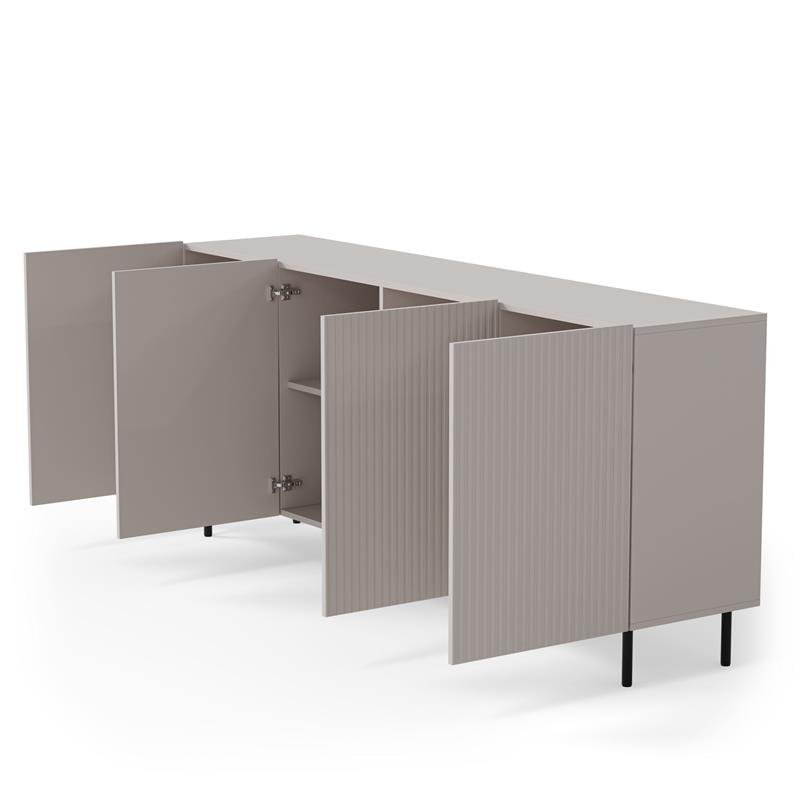 PAXOS KM-2 chest of drawers, color: cashmere / black - Image 4