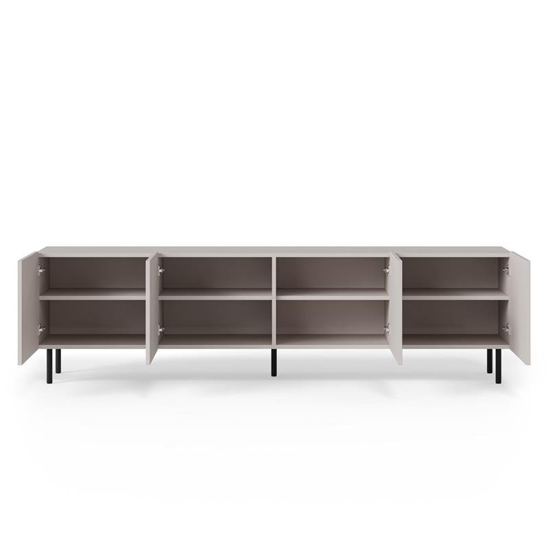 PAXOS RTV-2 TV stand 200 cm, color: cashmere / black - Image 6