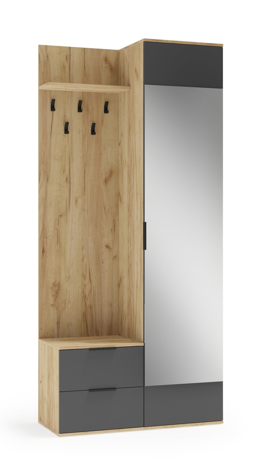 CORAL hallway system golden oak / anthracite