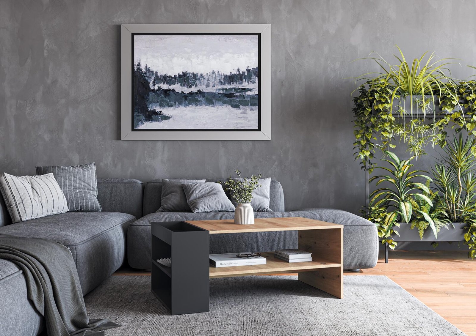 MURCIA table, oak / black