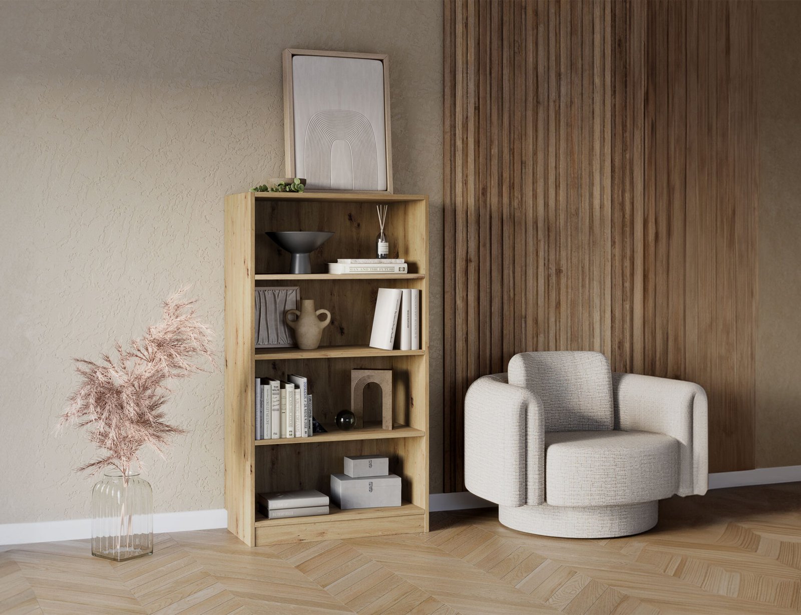 Pockett Artisan Oak Bookcase - Image 4