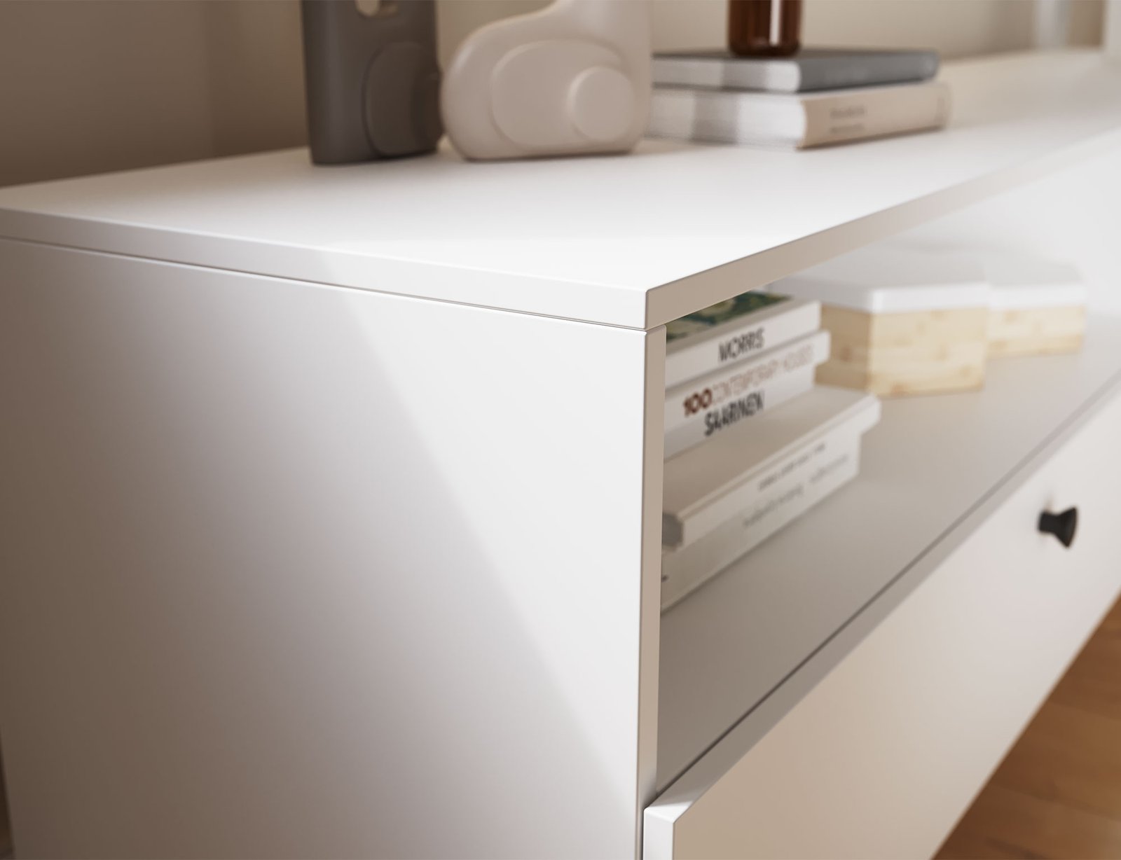 Dullum 200 TV stand, white - Image 11