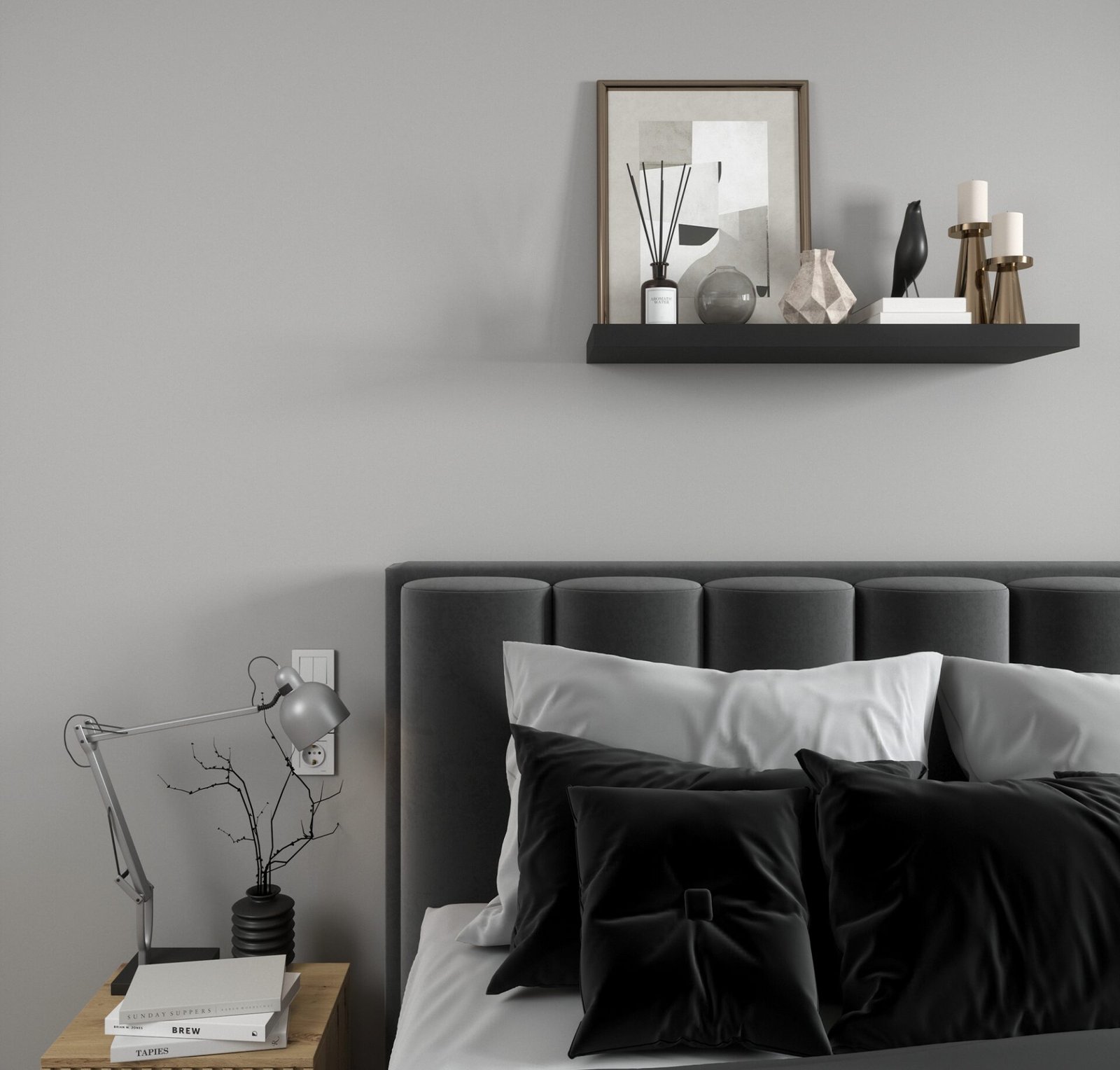 Gariss 80 shelf black - Image 4