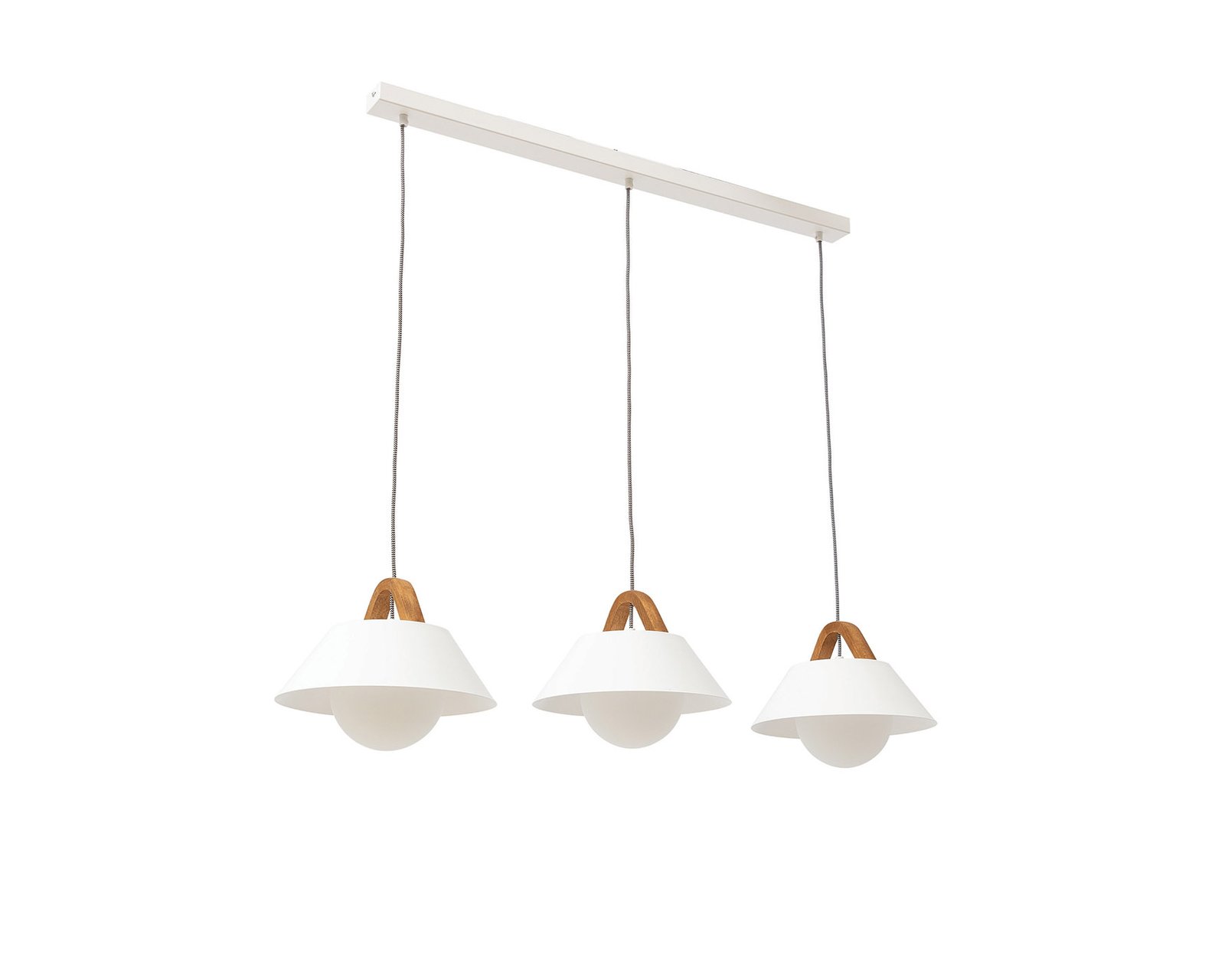 Almitara, 110x110x30cm Hanging linear 3 white