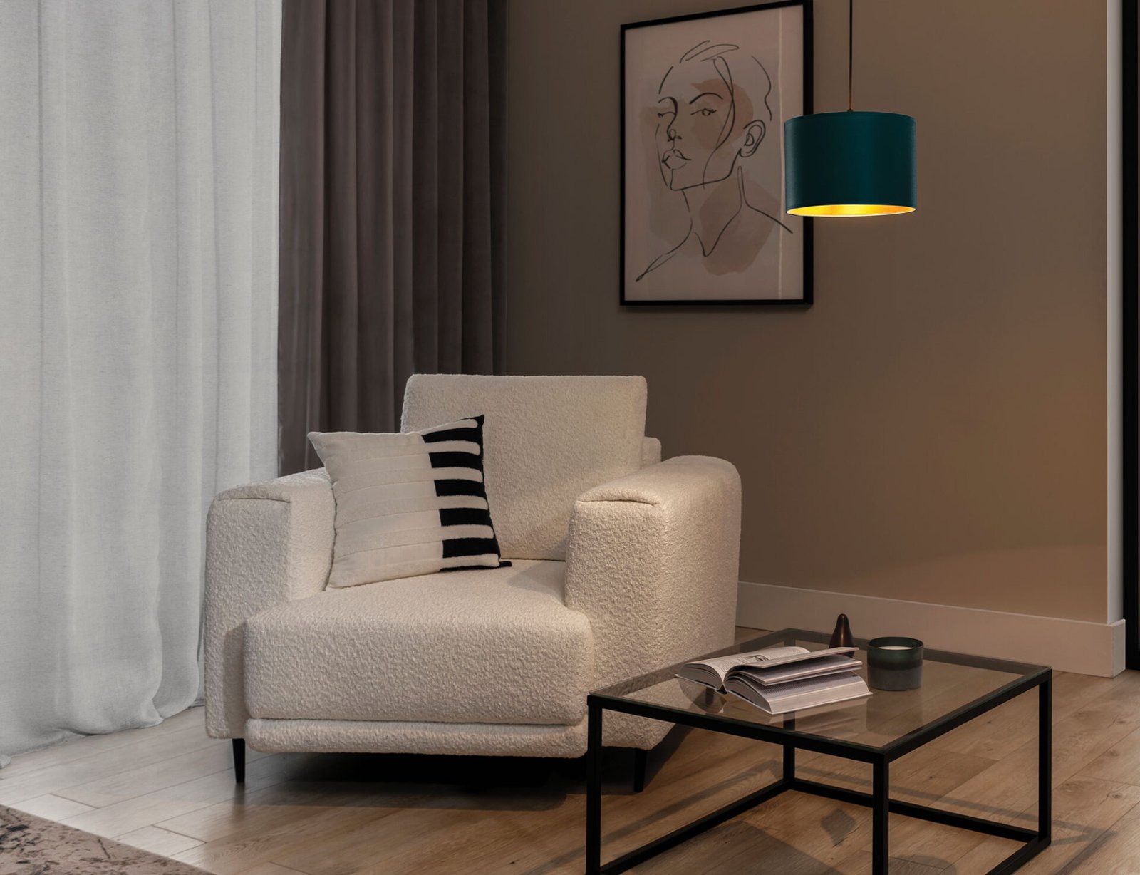 Vespillo, 25x25x110cm Hanging 1 green/gold - Image 2