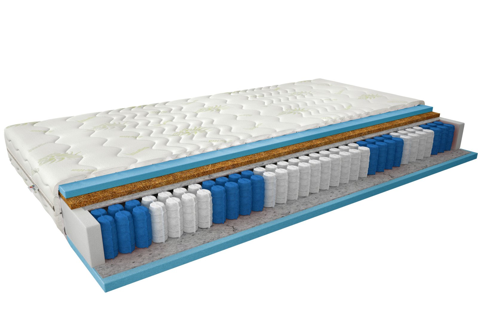 Paola pocket spring mattress 200x200, Aloevera