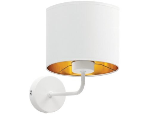 Vespillo, 18x26x24cm Wall lamp 1 white/gold