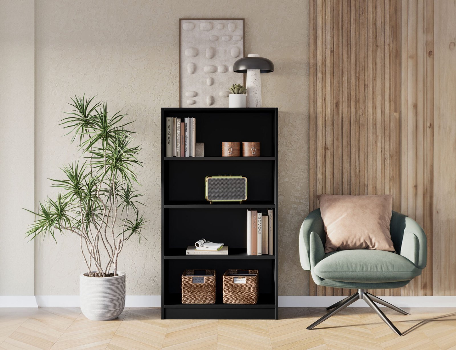 Pocett black bookshelf - Image 2