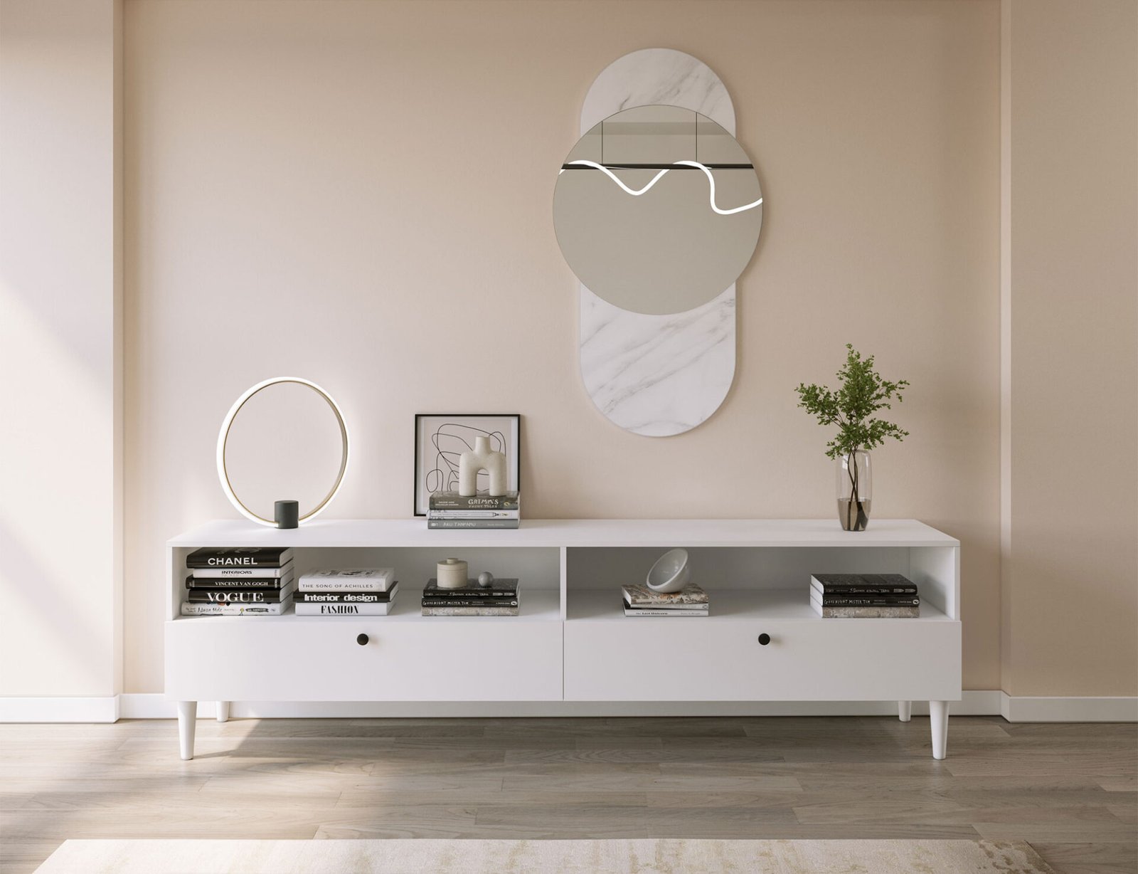 Dullum 200 TV stand, white - Image 12