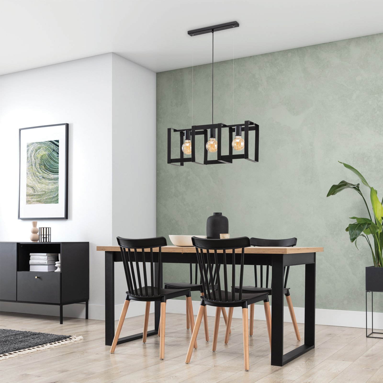 Giorri, 66x18x120cm Hanging 3 black - Image 2