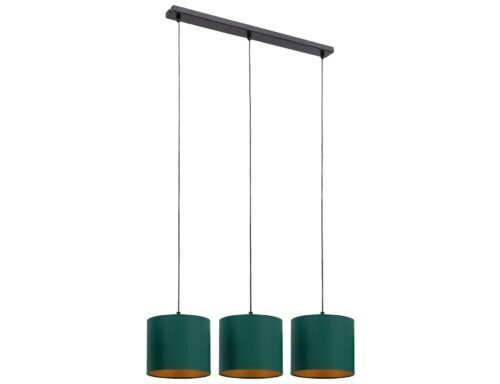 Vespillo, 18x75x105 cm hanging linear 3 green/gold