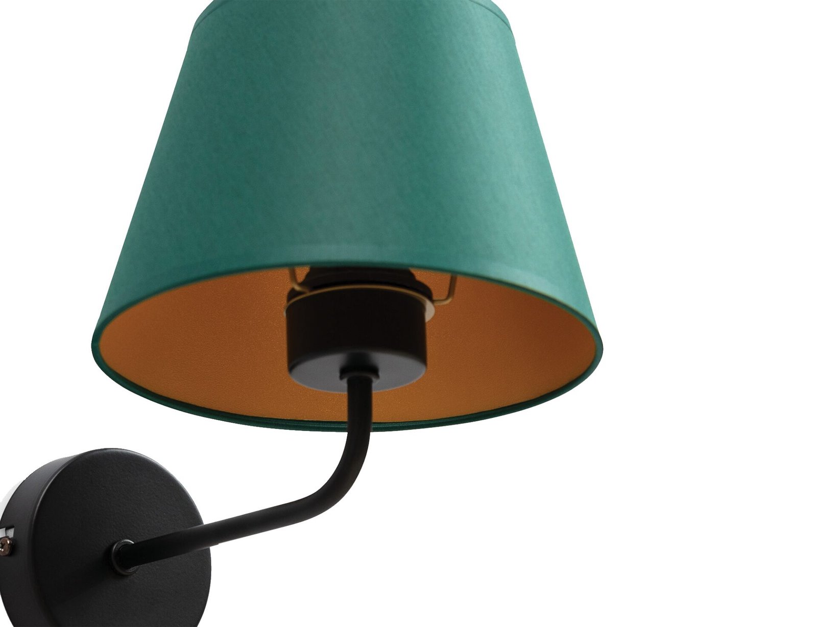 Vespillo, 20x20x23 cm wall lamp 1A green/gold - Image 3