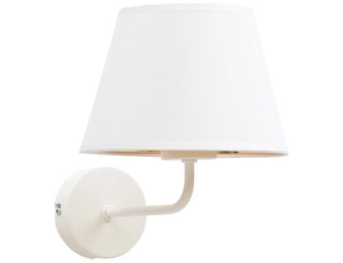 Vespillo, 20x20x23 cm wall lamp 1A white/gold