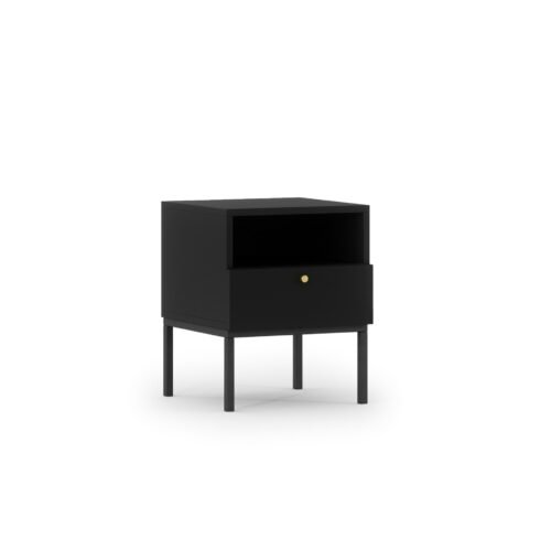 Lanzzi 40 matte black table / matte black
