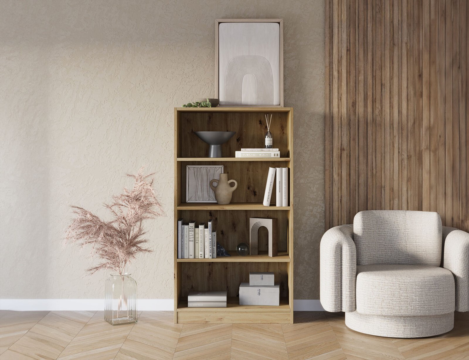 Pockett Artisan Oak Bookcase - Image 2
